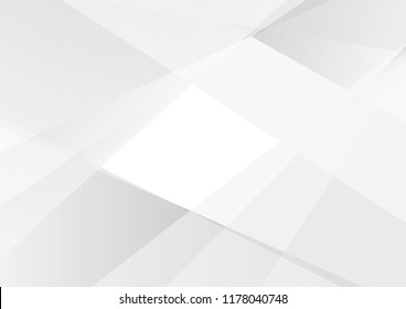 Abstract White and gray color technology modern background design vector Illustration