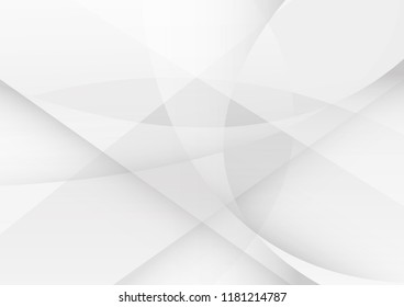 Abstract White and gray color technology modern background design vector Illustration