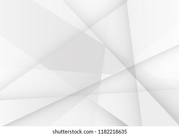 Abstract White and gray color technology modern background design vector Illustration