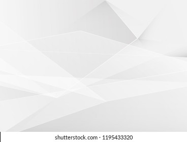 Abstract White and gray color technology modern background design vector Illustration
