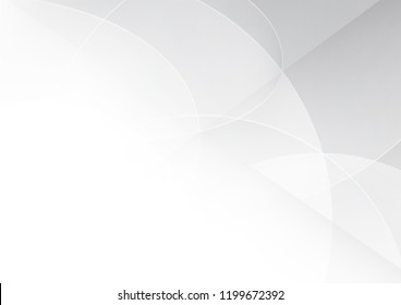 Abstract White and gray color technology modern curve background design vector Illustration