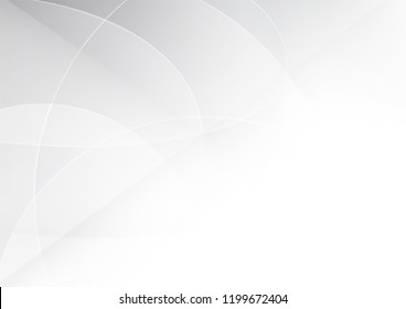 Abstract White and gray color technology modern curve background design vector Illustration
