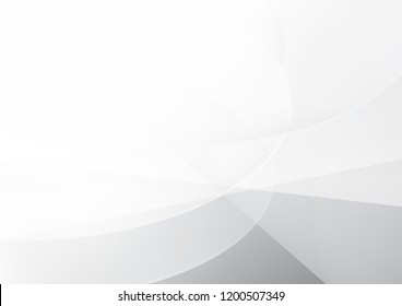 Abstract White and gray color technology modern background design vector Illustration