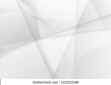 Abstract white and gray color technology modern background design vector Illustration.
