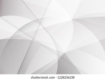 Abstract white and gray color technology modern background design vector Illustration.