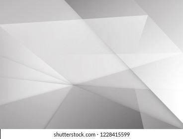 Abstract white and gray color technology modern background design vector Illustration.