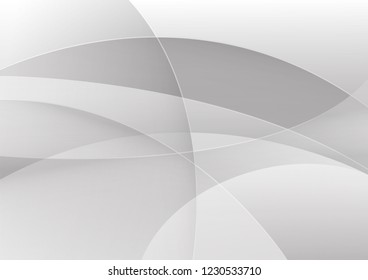 Abstract white and gray color technology modern background design vector Illustration.