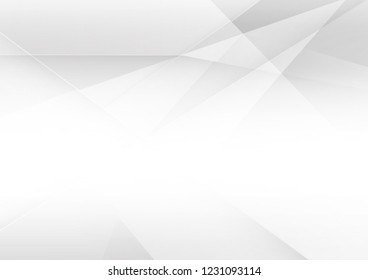 Abstract white and gray color technology modern background design vector Illustration