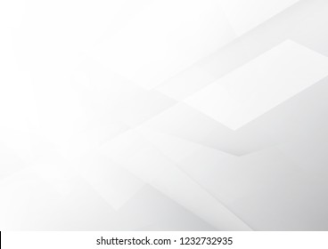 Abstract white and gray color technology modern background design vector Illustration