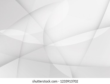 Abstract white and gray color technology modern background design vector Illustration
