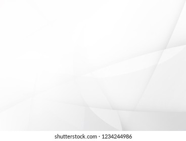 Abstract white and gray color technology modern background design vector Illustration