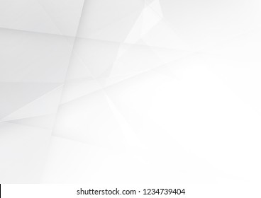 Abstract white and gray color technology modern background design vector Illustration