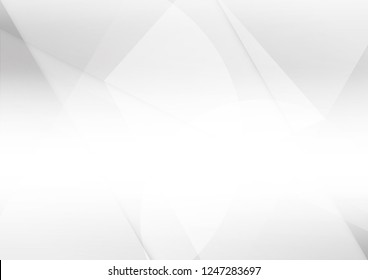 Abstract White And Gray Color Technology Modern Background Design Vector Illustration