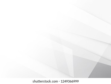 Abstract white and gray color technology modern background design vector Illustration