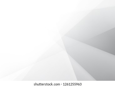 Abstract white and gray color technology modern background design vector Illustration.