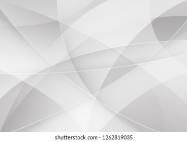 Abstract white and gray color technology modern background design vector Illustration.