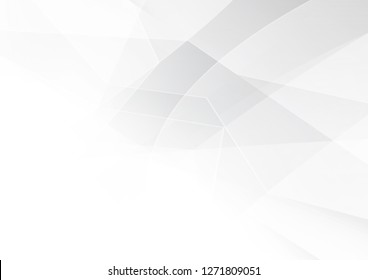 Abstract White and gray color technology modern background design vector Illustration.