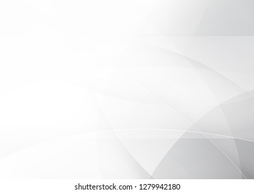 Abstract White and gray color technology modern background design vector Illustration.