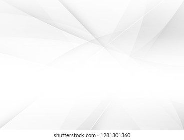 Abstract White and gray color technology modern background design vector Illustration.