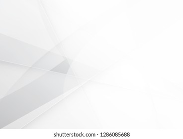 Abstract white and gray color technology modern background design vector Illustration.