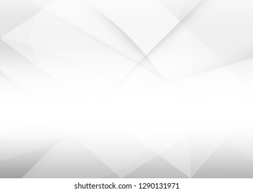 Abstract white and gray color technology modern background design vector Illustration.