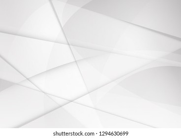 Abstract white and gray color technology modern background design vector Illustration.