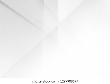 Abstract White and gray color technology modern background design vector Illustration.