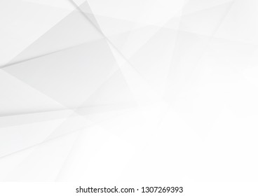 Abstract White and gray color technology modern background design vector Illustration.