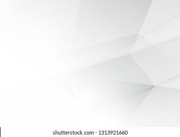Abstract white and gray color technology modern background design vector Illustration.