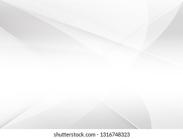 Abstract white and gray color technology modern background design vector Illustration.