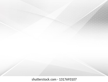 Abstract white and gray color technology modern background design vector Illustration.