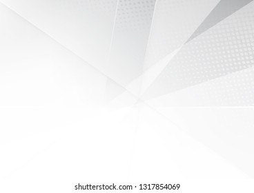 Abstract white and gray color technology modern background design vector Illustration.