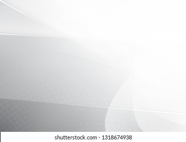 Abstract white and gray color technology modern background design vector Illustration.