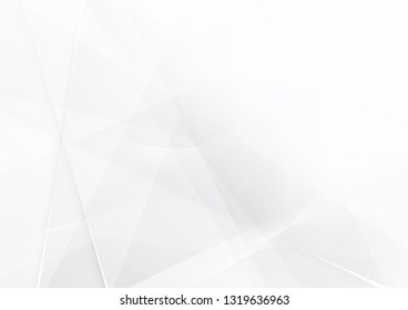 Abstract White and gray color technology modern background design vector Illustration.