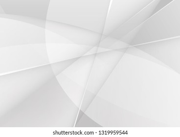 Abstract White and gray color technology modern background design vector Illustration.