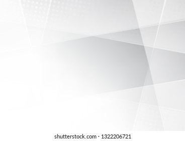 Abstract white and gray color technology modern background design vector Illustration.