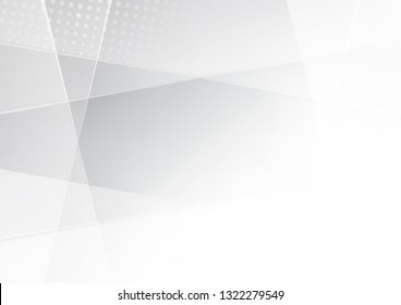 Abstract white and gray color technology modern background design vector Illustration.