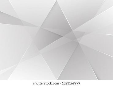 Abstract white and gray color technology modern background design vector Illustration.