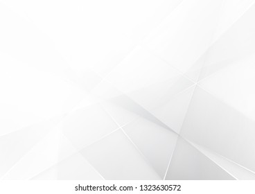Abstract white and gray color technology modern background design vector Illustration.