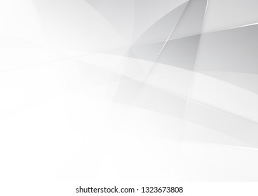 Abstract white and gray color technology modern background design vector Illustration.