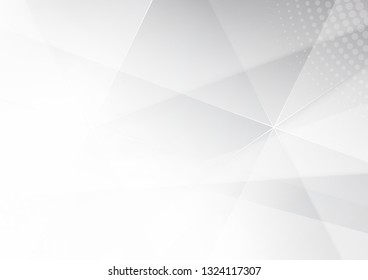 Abstract white and gray color technology modern background design vector Illustration.