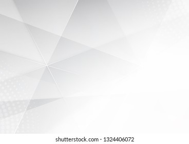 Abstract white and gray color technology modern background design vector Illustration.