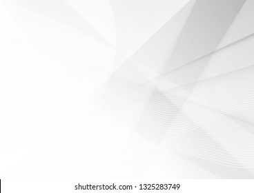 Abstract White and gray color technology modern background design vector Illustration.