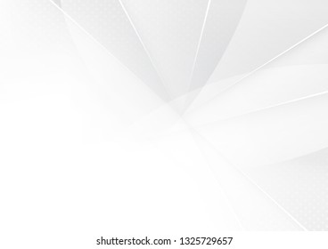 Abstract White and gray color technology modern background design vector Illustration.