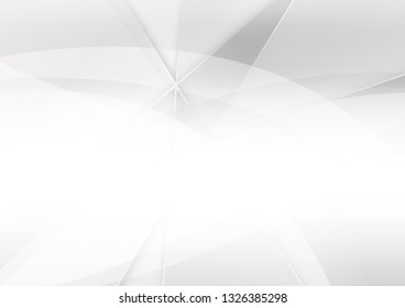 Abstract White and gray color technology modern background design vector Illustration.