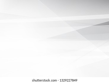 Abstract White and gray color technology modern background design vector Illustration.