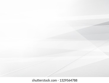 Abstract White and gray color technology modern background design vector Illustration.