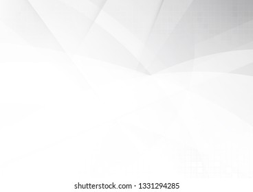 Abstract White and gray color technology modern background design vector Illustration.