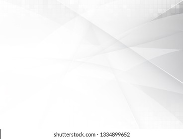 Abstract White and gray color technology modern background design vector Illustration.