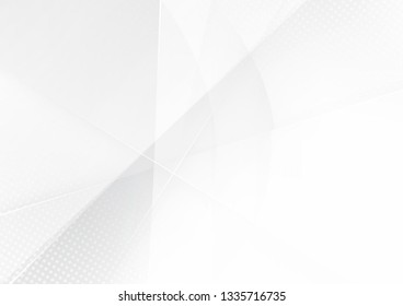 Abstract White and gray color technology modern background design vector Illustration.